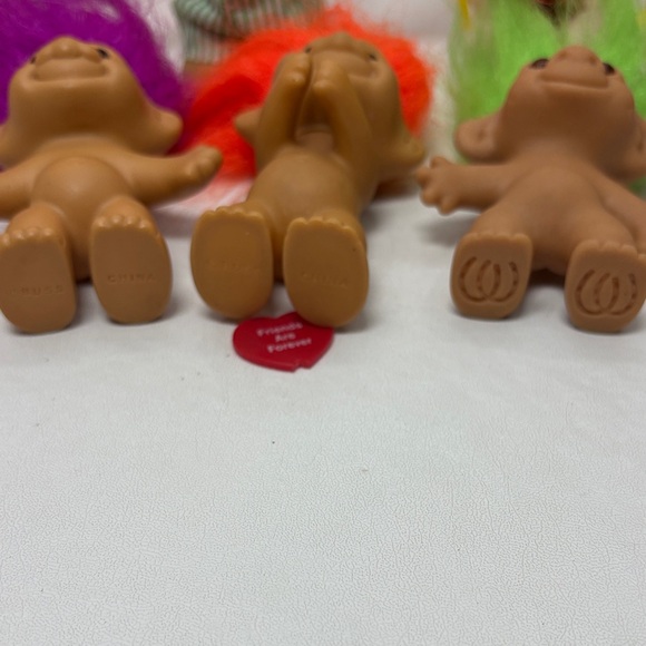 Lot of 9 Mixed Russ Troll Dolls with Vibrant Hair - Picture 3 of 14